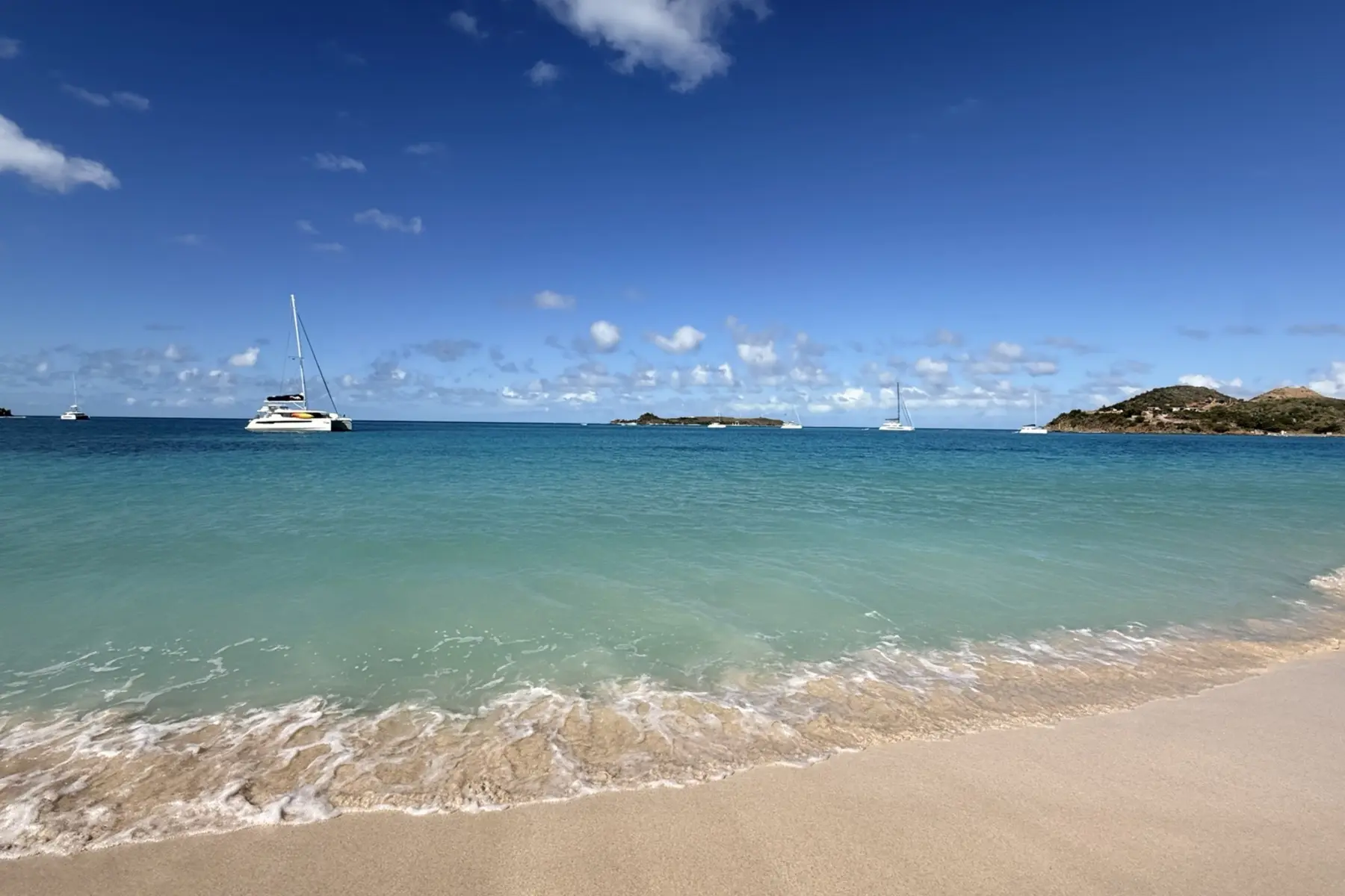 Turquoise Caribbean anchorage
